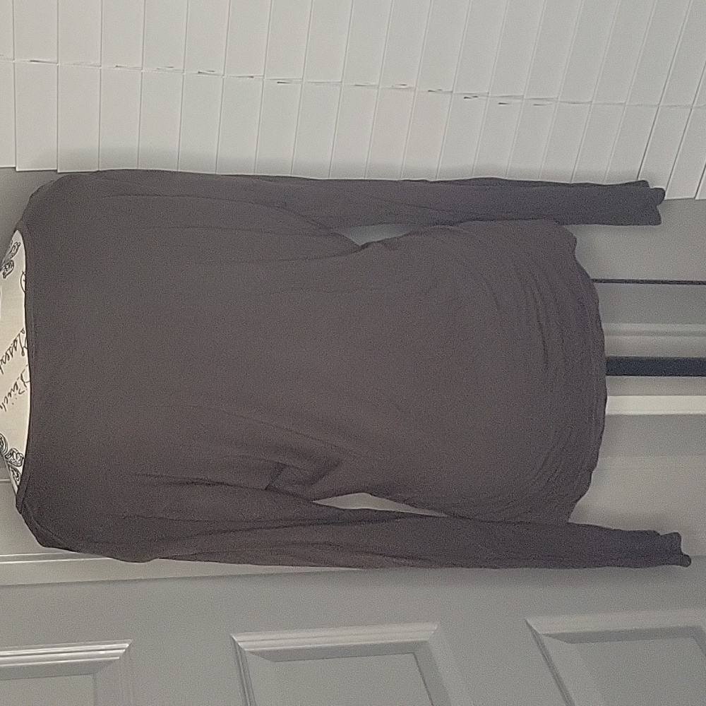 Brown wrap shirt - Picture 4 of 5